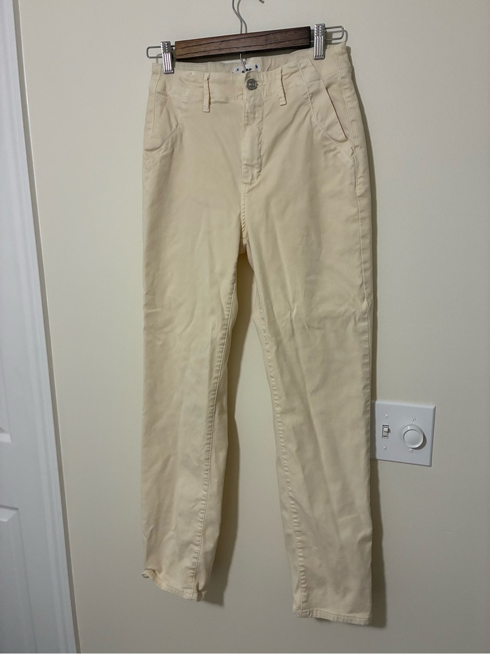 Paige Denim Butter Yellow Utility Pant